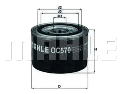 Масляный фильтр OC 570 Knecht