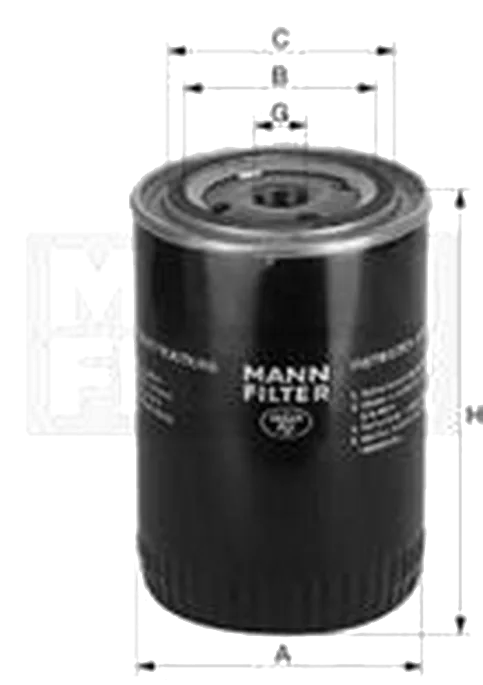 Масляный фильтр Mann  W 7058